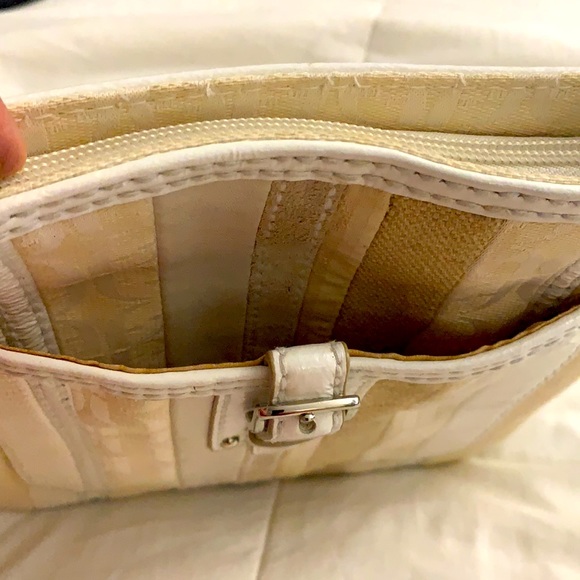 FOSSIL Multicolor Signature Jacquard Canvas & Leather Swing Bag Crossbody - Picture 5 of 5